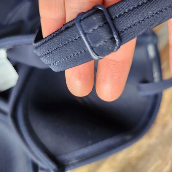 Boden Samos Embroidered Underwire One Piece Swimsuit Removable Strap Blue - Picture 10 of 12